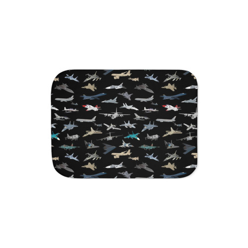 Modern Military Airplanes Sherpa Blanket