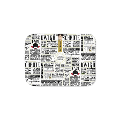 The Wise Words of Dwight Schrute (Light Tee) Sherpa Blanket