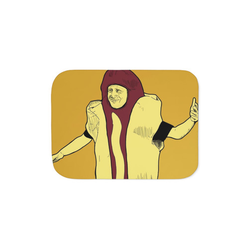 Hot Dog Car Crash Sherpa Blanket