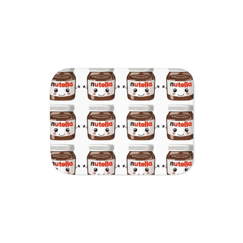 Nutella Cutie Sherpa Blanket with Cute Food Illustration