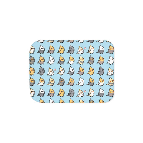 Chubby Cockatiel Sherpa Blanket