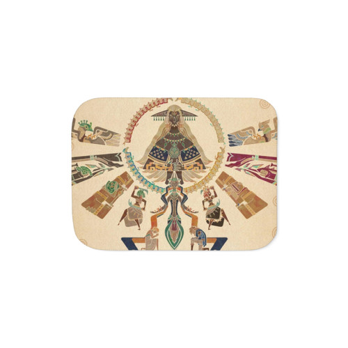 Zelda Sherpa Blanket with characters from the Legend of Hyrule