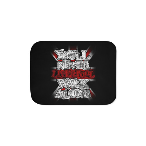 Liverpool Sherpa Blanket with YNWA Design