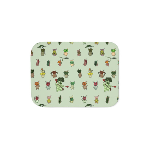 Korok Sherpa Blanket - Soft & Cozy Legend of Zelda Throw