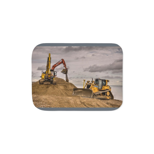 Digging Sherpa Blanket for Machinery Enthusiasts