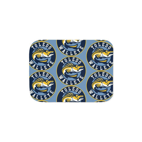 Toledo Walleye Hockey Logo Sherpa Blanket