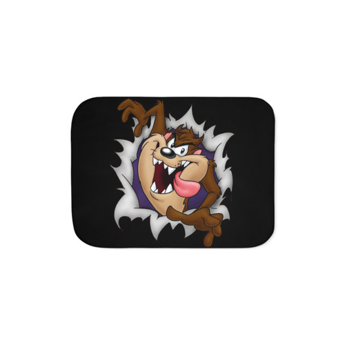 Tasmanian Devil Sherpa Throw Blanket