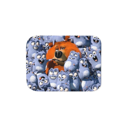 Grizzly and Lemmings Sherpa Blanket for Kids