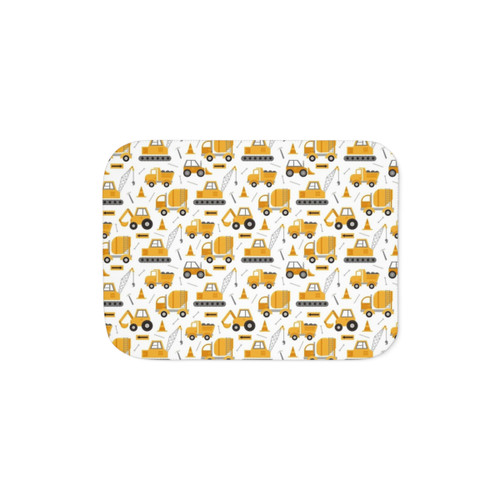 Construction Trucks Sherpa Blanket