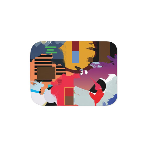 Kanye West Album Collage Sherpa Blanket