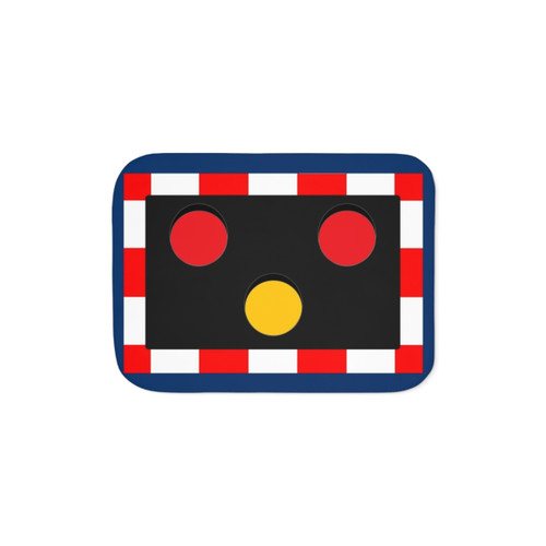 British Railway Level Crossing Light Sherpa Blanket