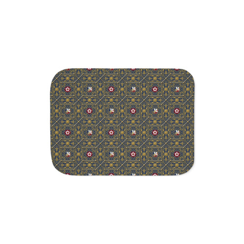 Heraldic Tudor Rose Sherpa Blanket