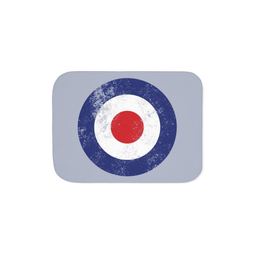 Vintage RAF Roundel Sherpa Blanket