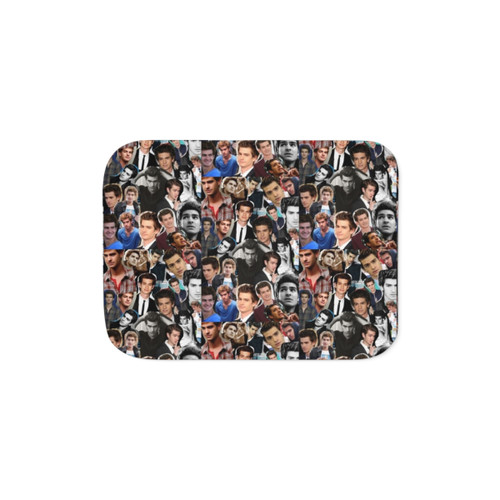 Andrew Garfield Fan Art Sherpa Blanket