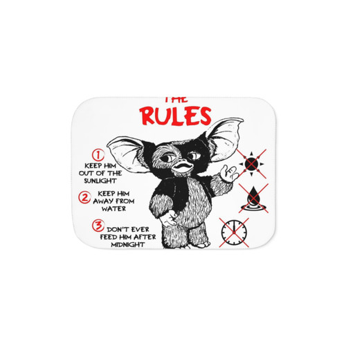 Gremlins Sherpa Throw Blanket featuring Gizmo and Gremlins