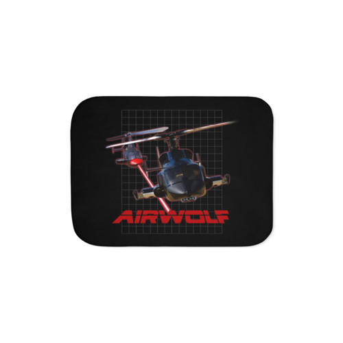 Airwolf Sherpa Fleece Blanket - 80s TV Show Inspired