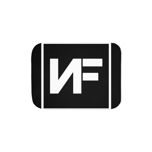 NF Logo Sherpa Blanket - Soft Fleece Throw Blanket