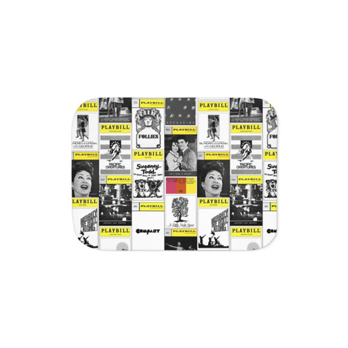Musical Playbills Sherpa Blanket