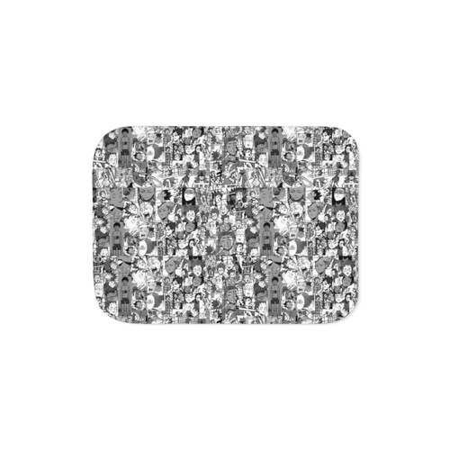 Tendou Satori Manga Collage Sherpa Blanket