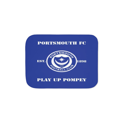 PORTSMOUTH FC Sherpa Fleece Blanket