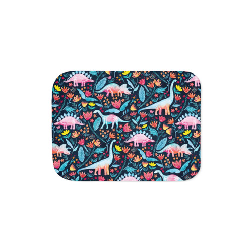 Dinosaur Delight Sherpa Blanket - Soft & Cozy Nursery Decor