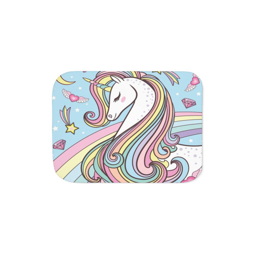 Soft and Plush Unicorn Sherpa Blanket