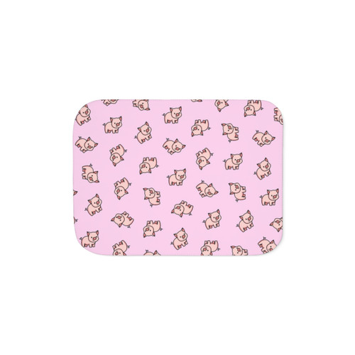 Cute pig Sherpa blanket