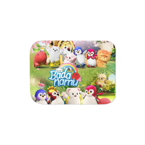 Badanamu Cartoon Logo Sherpa Blanket