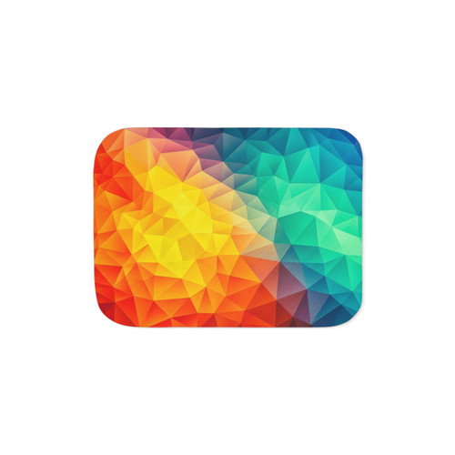 Abstract Colorful Sherpa Blanket