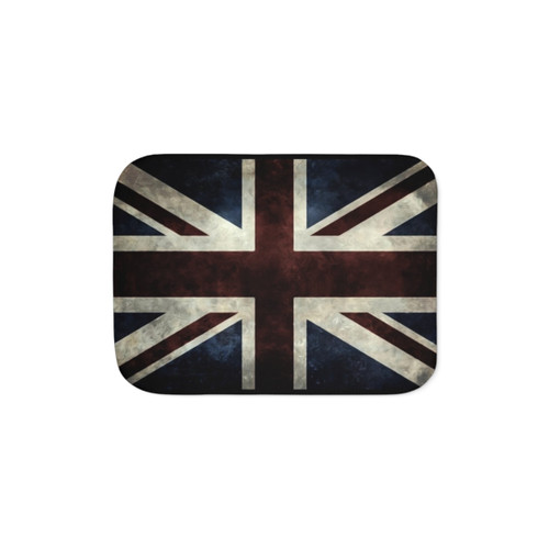 Distressed Union Jack UK Sherpa Blanket