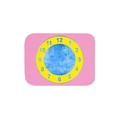 Clock Rug Sherpa Blanket from The Big Comfy Couch