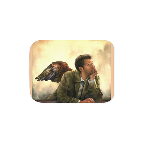 Castiel Supernatural Sherpa Blanket