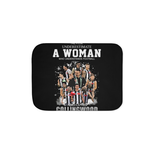 Collingwood Sherpa Blanket - Cozy AFL Merchandise