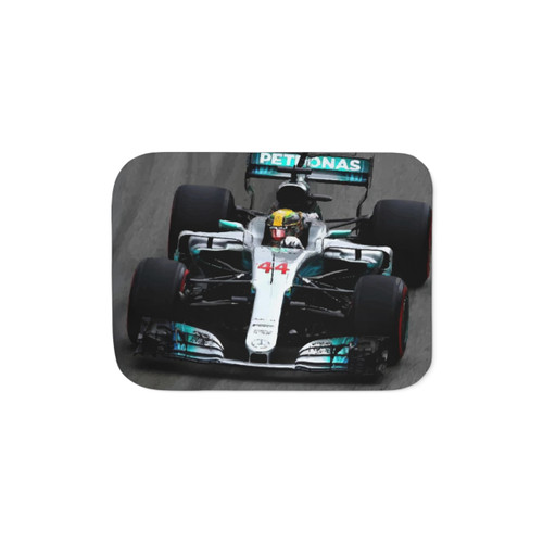 Lewis Hamilton 44 Digital Art Sherpa Blanket