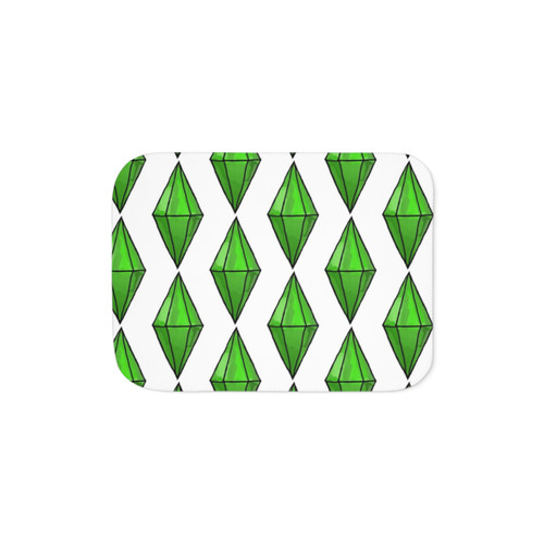 Giant Plumbob Sherpa Blanket for Sims Fans