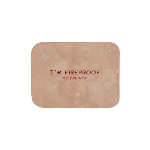 Fireproof Sherpa Blanket - I'm Hellboy Fan Geek Superhero