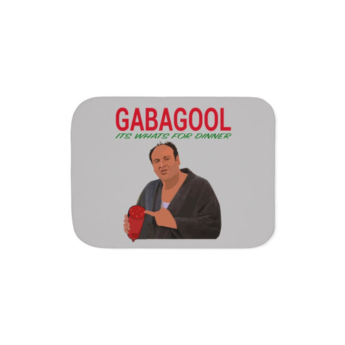 Tony Soprano Sherpa Blanket with Gabagool Design