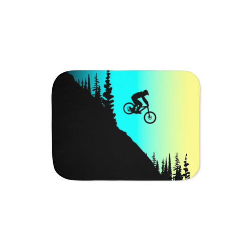 MTB Colors Sherpa Blanket for Mountain Bikers