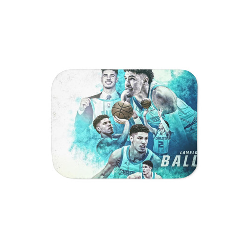 LaMelo Ball Art Sherpa Blanket