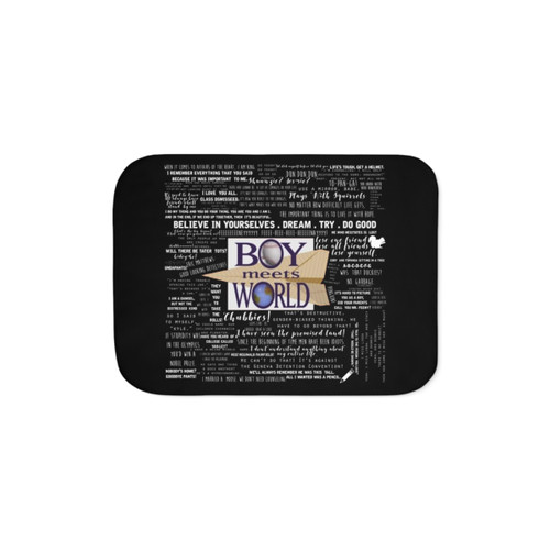 Boy Meets World Sherpa Blanket with Memorable Quotes