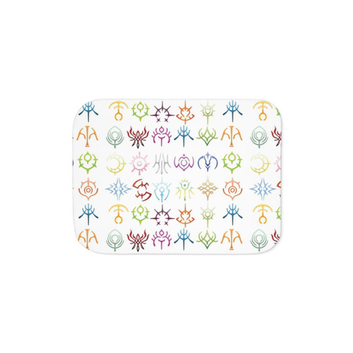 Colored Sherpa Blanket with Fire Emblem Crests