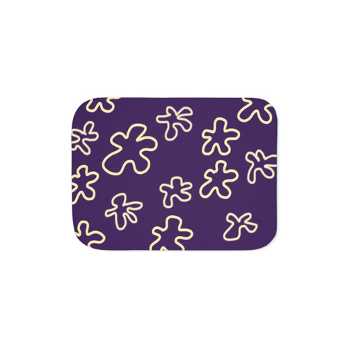 Spongebob Sherpa Blanket with Floral Designs