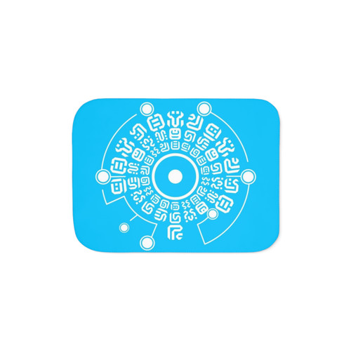 Sheikah Rune Sherpa Blanket - Cozy Legend of Zelda Home Decor