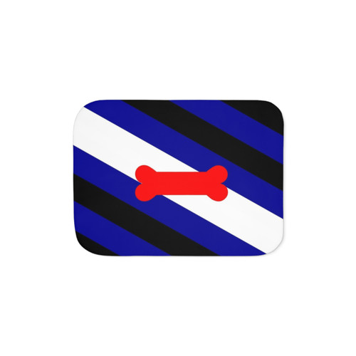 Puppy Play Pride Flag Sherpa Blanket