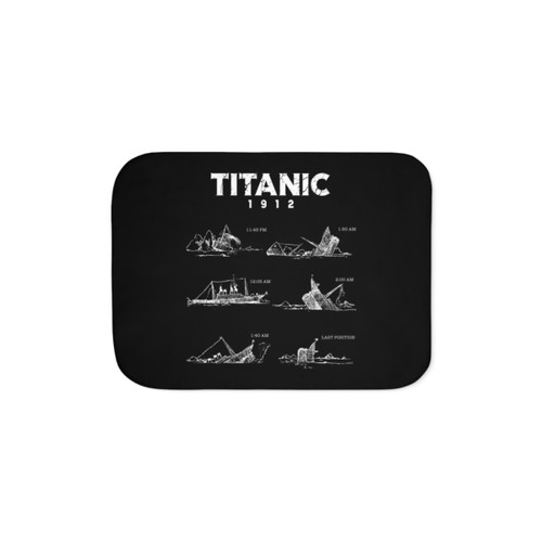 Titanic Disaster 1912 Atlantic Ocean Sherpa Blanket