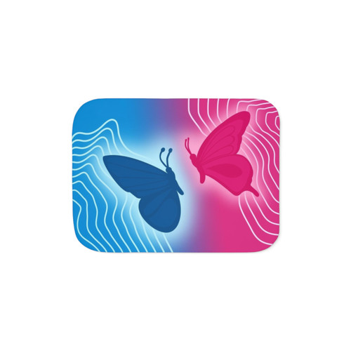 Hades and Persephone Sherpa Blanket with Butterflies