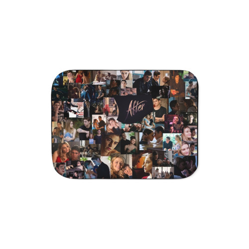 Soft and cozy After Collage Sherpa Blanket