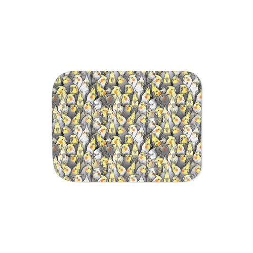 Cozy Cockatiels Sherpa Blanket