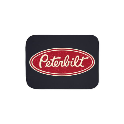 Peterbilt Truck Racing Vintage Sherpa Blanket