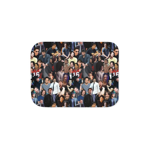 Keanu Reeves Sherpa Blanket - Cozy Pop Culture Throw